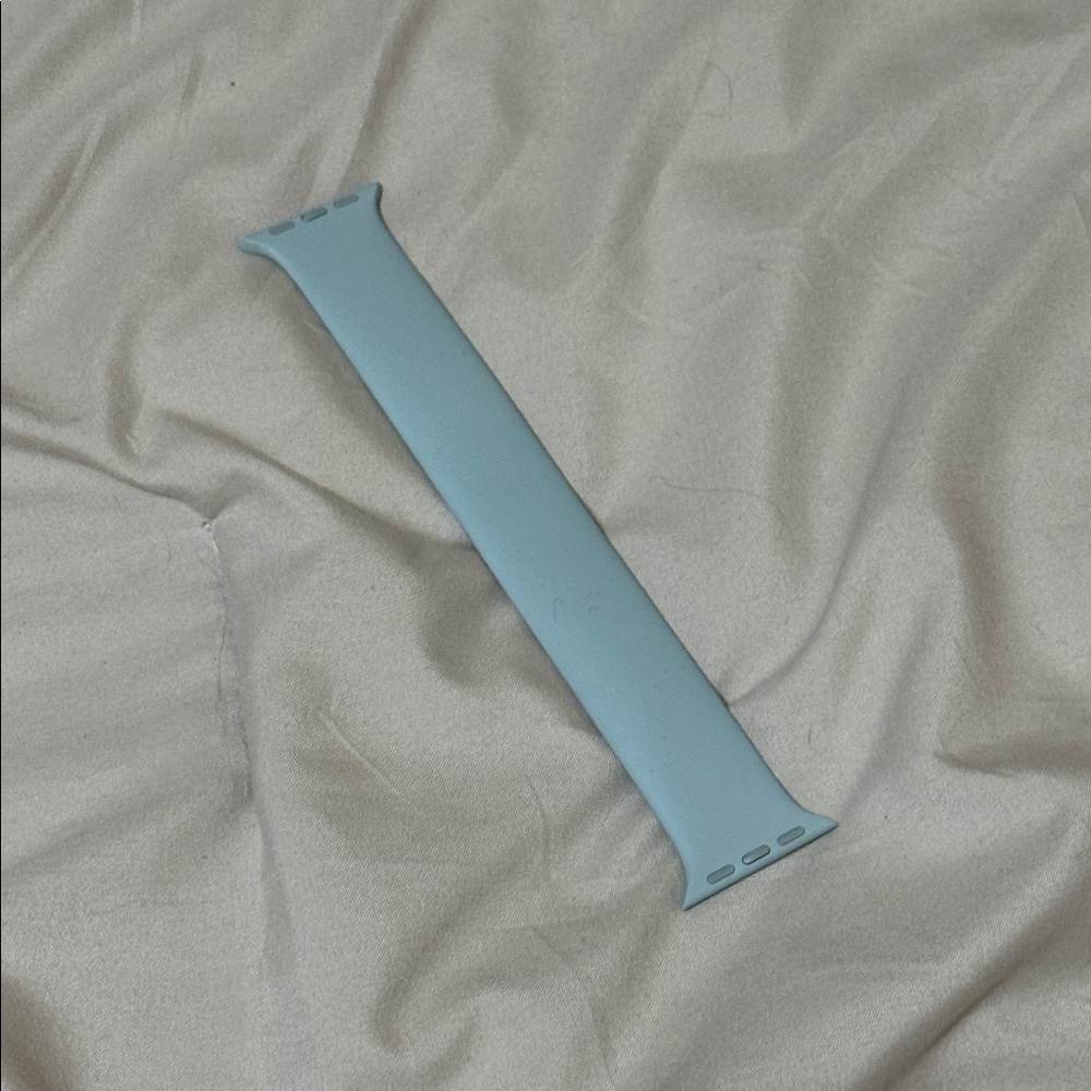 Apple White Silicone Watch Strap 41mm sky blue lightly used